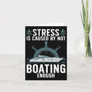 Tarjeta Diseño divertido de barcos para hombres mujeres ya