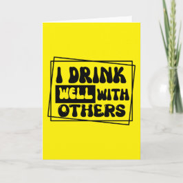 Tarjeta Diseño divertido de bebidas