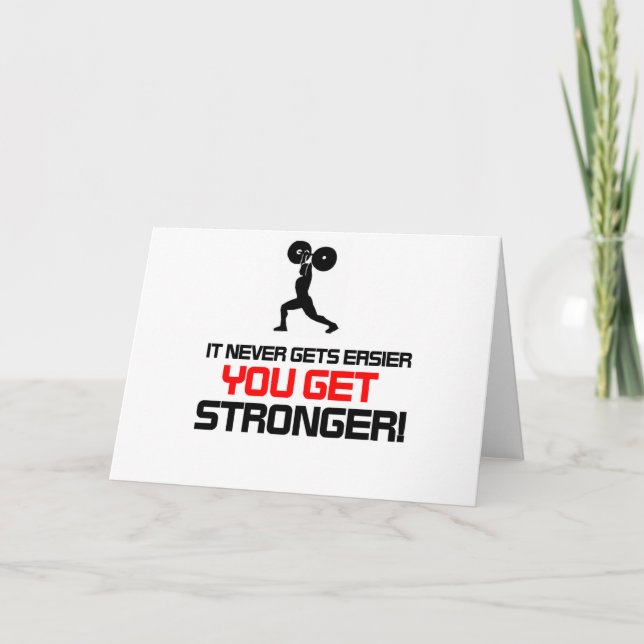 Tarjeta Diseño divertido de citas de gimnasio (Anverso)