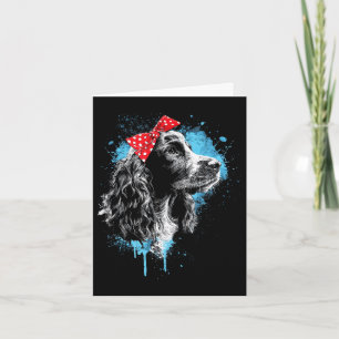 Tarjeta Diseño divertido de cocker spaniel para amantes de