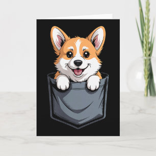Tarjeta Diseño Divertido De Corgi Para Hombres Mujeres Ama