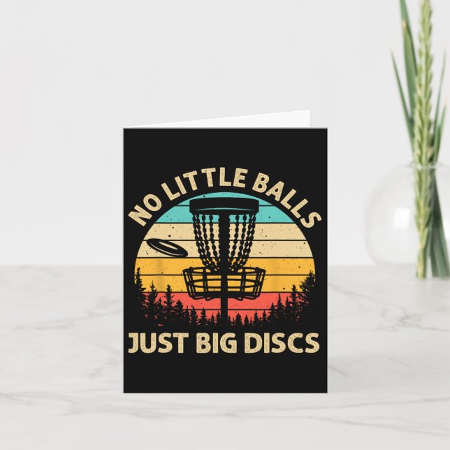 Tarjeta Diseño divertido de discos de golf para hombres mu (Anverso)