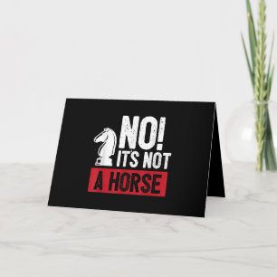 Tarjeta Diseño divertido de enroque de rey de ajedrez