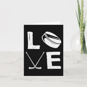 Tarjeta Diseño divertido de hockey para niños hombres hock