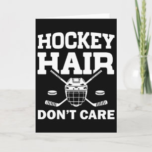 Tarjeta Diseño divertido de hockey sobre hielo para chicas