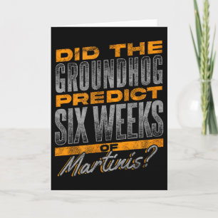 Tarjeta Diseño Divertido de Predicción de Martini para el 