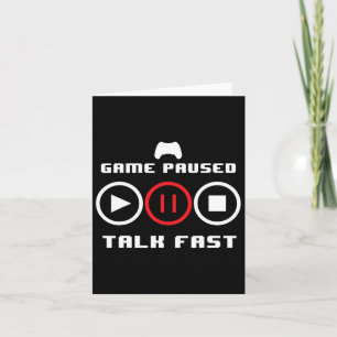 Tarjeta Diseño divertido de videojuegos para hombres mujer