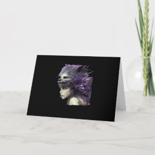 Tarjeta Diseño divertido de Whimsigoth para Halloween