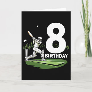 Tarjeta Diseño divertido para fanático del cricket en su o