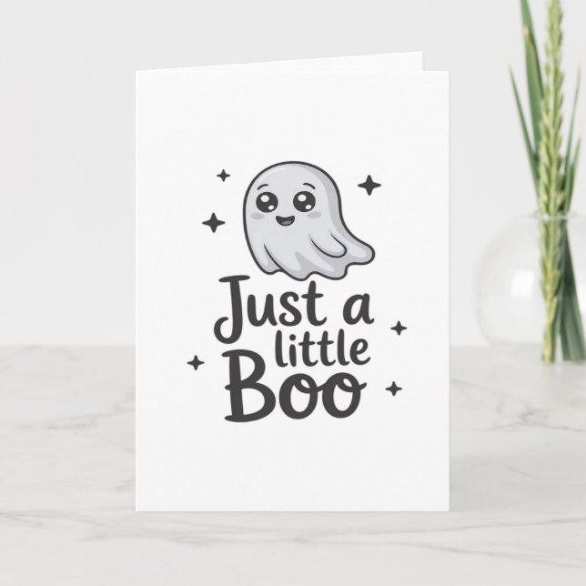 Tarjeta Diseño divertido solo de Little Boo (Anverso)