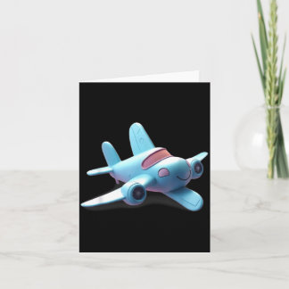 Tarjeta Diseño divertido unisex de avión de arte de línea