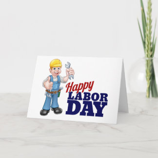 Tarjeta Diseño feliz del trabajador del Día del Trabajo
