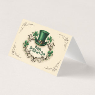 Tarjeta Diseño Feliz Día de San Patricio Trébol