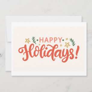 Tarjeta Diseño Festivo de Felices Fiestas