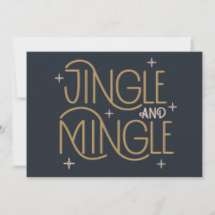 Tarjeta Diseño festivo de Navidad y reunión