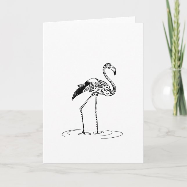 Tarjeta Diseño Flamingo (Anverso)