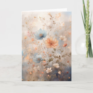 Tarjeta diseño floral de bonito