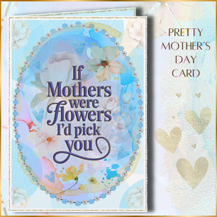 Tarjeta Diseño floral de bonito perfecto para el Día de la