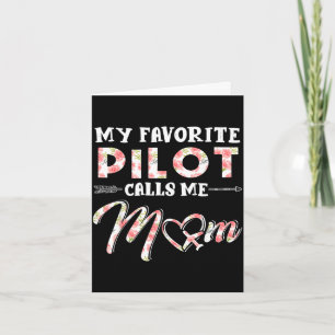 Tarjeta Diseño floral del día de las madres piloto favorit