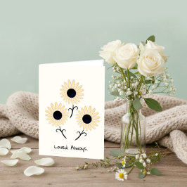 Tarjeta Diseño floral minimalista para el Día de la Madre