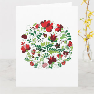 Tarjeta Diseño floral personalizado con nombre