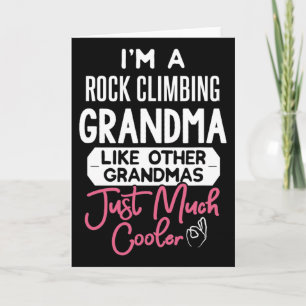Tarjeta Diseño genial del día de la madre escalada en roca