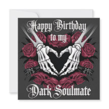 Diseño gótico de cumpleaños para tu alma negra