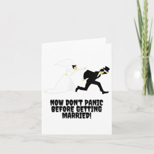 Tarjeta Diseño gracioso _ Novia persigue el crecimiento _