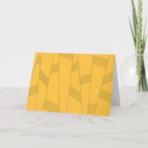 Tarjeta Diseño gráfico abstracto simple, amarillo y modern