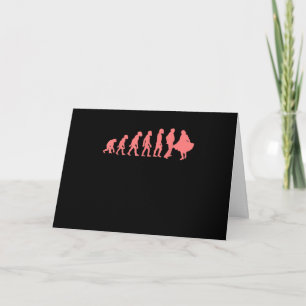 Tarjeta Diseño gráfico de danza cuadrada Evolution Perfect