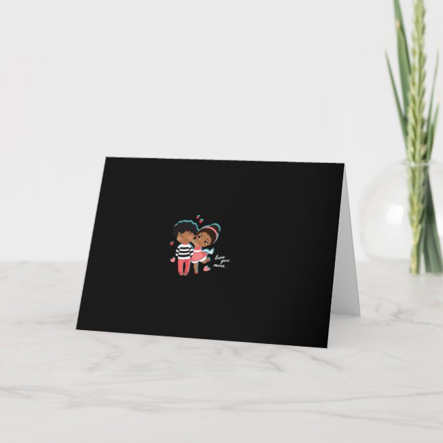Tarjeta Diseño gráfico minimalista de amor  (Anverso)