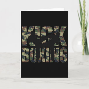 Tarjeta Diseño Grunge de Kickboxing Lucha Entre Dos Kickbo