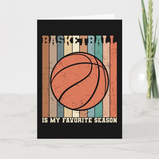 Tarjeta Diseño Hermoso de Baloncesto (Anverso)