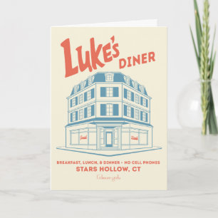 Tarjeta Diseño hueco de Diner Stars Hollow de Luke