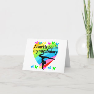 TARJETA DISEÑO INSPIRADOR CHICA GIMNASTICS