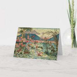 Tarjeta Diseño japonés de la ventana