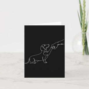 Tarjeta Diseño lindo para dueño de perro Dachshund