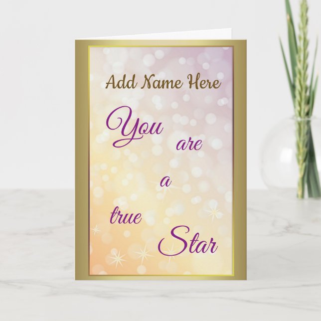 Tarjeta Diseño lujoso y moderno de Birthday personalizado (Anverso)