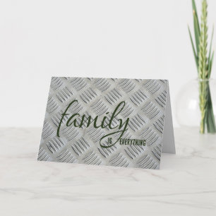 Tarjeta Diseño Metalizado de cumpleaños de Step Dad