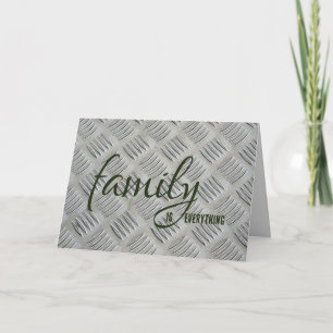 Tarjeta Diseño Metalizado de cumpleaños de Step Dad