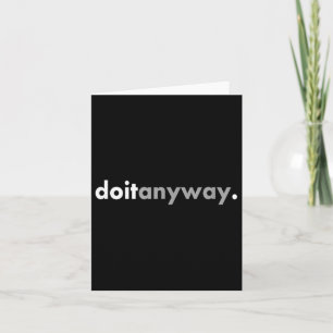 Tarjeta Diseño minimalista que motiva positivamente hágalo