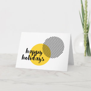 Tarjeta Diseño moderno, sencillo y moderno de "Happy Holid