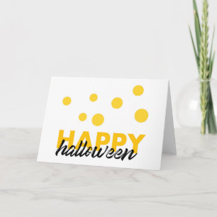Tarjeta Diseño moderno y lúdico de Halloween Feliz