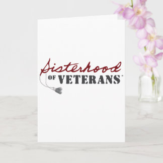 Tarjeta Diseño Orgullo Militar Hermanas de Veteranos