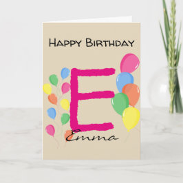 Tarjeta Diseño Personalizado Cumpleaños Hecho a Medida