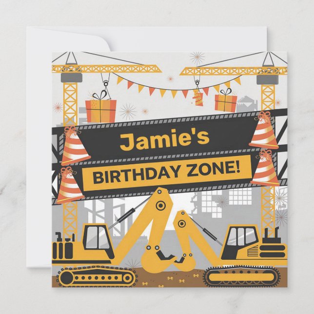 Tarjeta Diseño personalizado de zona de cumpleaños de cons (Anverso)