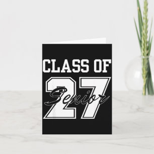 Tarjeta Diseño posterior para graduados de la clase 2027
