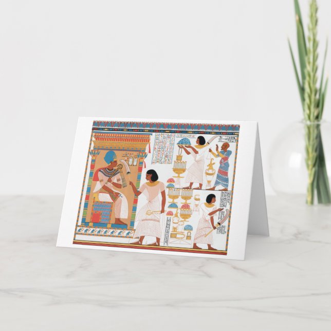 Tarjeta Diseño real egipcio (Anverso)