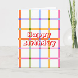 Tarjeta Diseño retro, Feliz Cumpleaños