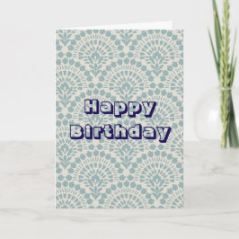 Tarjeta Diseño retro, Feliz Cumpleaños